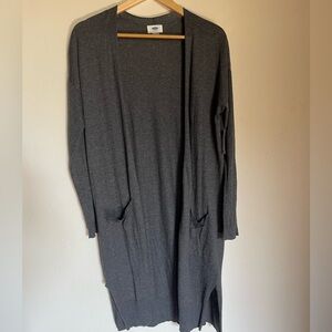 NWT Old Navy Long Charcoal Cardigan M Medium